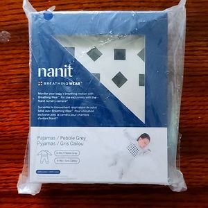 Nanit Breathing Wear Infant Pajamas 6-9 Month Pebble Gray.